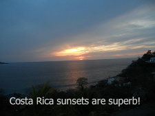 The weather in Costa Rica makes for a Beautiful Sunset